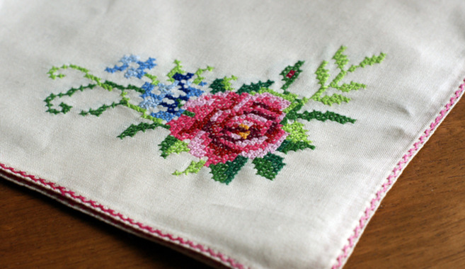 花の刺繍