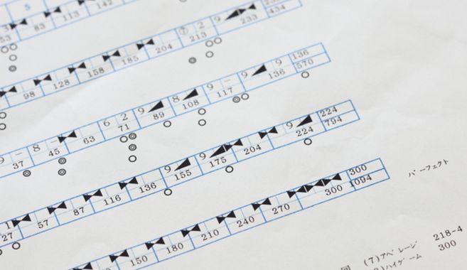 ボウリングスコア表