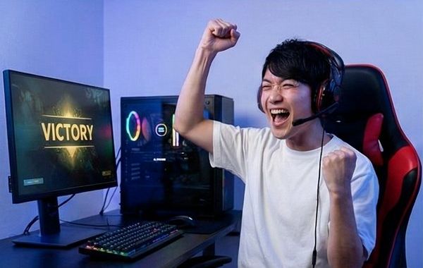 eスポーツガッツポーズ