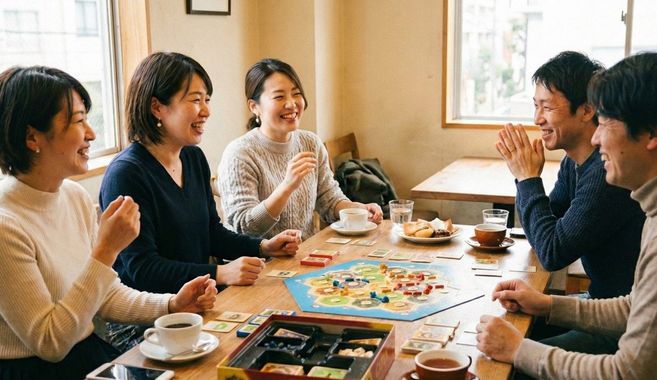 ボードゲームを楽しむ