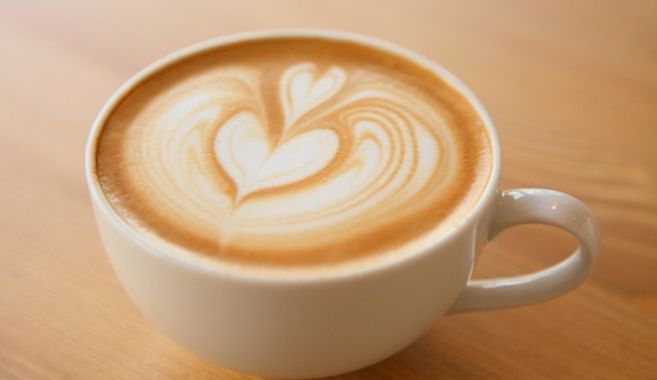 ハートのラテアート