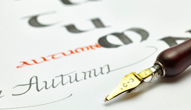 カリグラフィーの道具