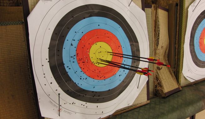 アーチェリー命中