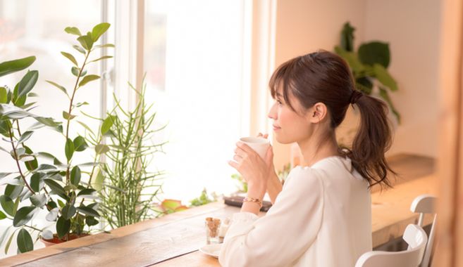 カフェでおひとりさま