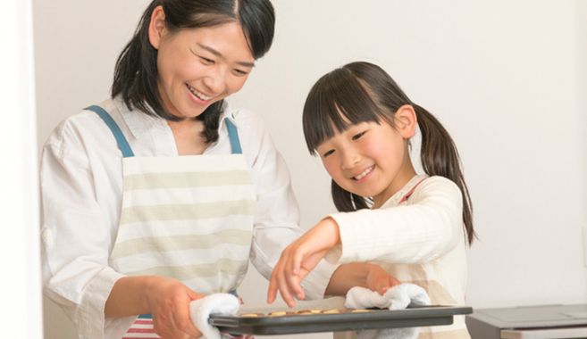 親子でお菓子作り