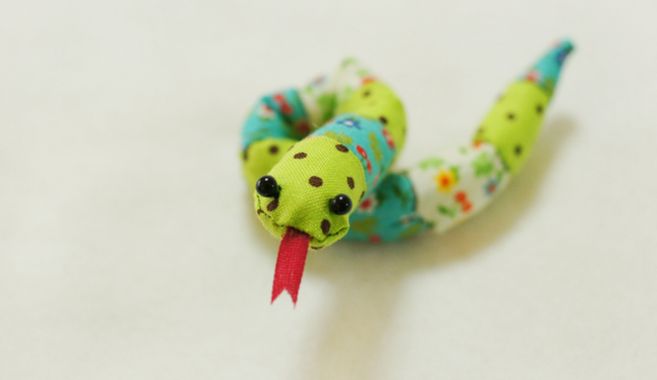 パッチワークのへび