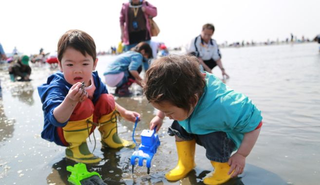 潮干狩りに行こう