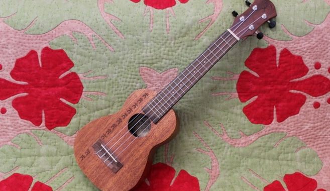 ウクレレとハワイアンキルト