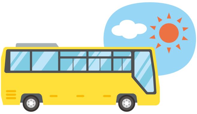 バスツアーを楽しんでいます