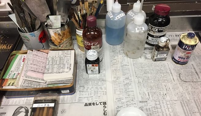 銅版画の道具